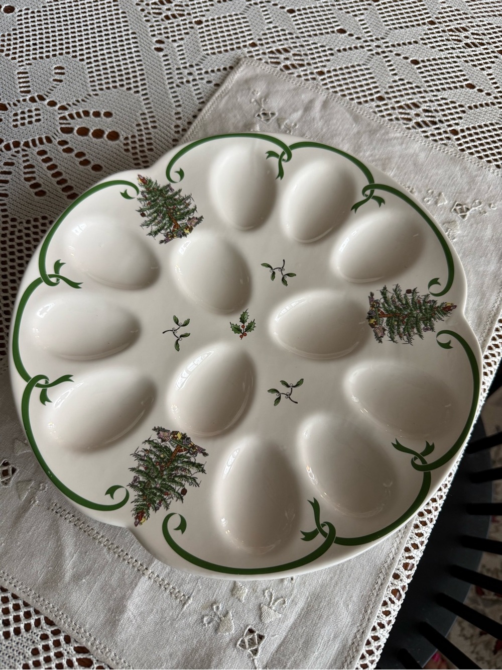 Spode Christmas Egg Serving Platter